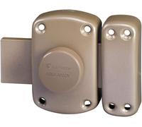 ASFASFq-Verrou de porte Bouton/Cylindre PLUTON - Ouverture à Bouton intérieur, Clé extérieur - Cylindre ø 23 mm, Longueur 45 mm, 5 goupilles - 64200/SC - Anti crochetage - 3 clés