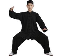 Asfasfq-Vêtements D'arts Martiaux Uniformes Traditionnels Chinois Pour Tai Chi Et Wing Chun Costume Unisexe Fabriqué En Soie De Lait Costumes Légers Pour La Méditation Et Le Qigong