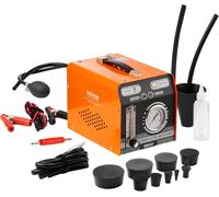 ASFASFq-VEVOR Détecteur de Fuite de Carburant 8 L/Min, Machine à Fumée Automobile EVAP 2 Modes Air et Fumée, avec Pompe à Air Intégrée, Manomètre et Débitmètre, Testeur de Fuite de Tuyau Échappement