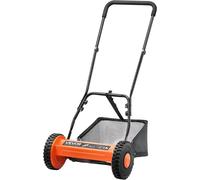 ASFASFq-VEVOR Tondeuse à Gazon Manuelle, 400 mm, 5 Lames Acier, sans Moteur, Hauteur de Coupe Réglable 15 à 45 mm, avec Bac de Ramassage, Tondeuse pour Pelouses, Allées, Cours, Travaux de Jardinage Q