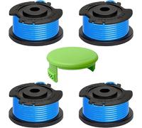 ASFASFq-Viilich 4 pcs bobines fil bobine rechange pour tondeuse à gazon,pour greenworks 29252/29092,pour greenworks 18V/24V/40v/60v/80V,pour greenworks couvercle de bobine 3411546a-6(4 bobines+1caps)