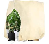 ASFASFq-Voile D'hivernage 200 X 240 cm, Voile Hivernage Plante Exterieur 80 g/m² Respirante avec Fermeture éclair et Cordon, Housse Hivernage Plante Exterieur Convient aux Palmiers pour Hiverner