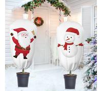 ASFASFq-Voile D'hivernage Plante, Lot de 3 Voile Hivernage Plante Exterieur, Housse d'hivernage pour Plantes Ajustable avec Cordon de Serrage,Housses de Protection pour Plantes Contre Froid et Gel,10