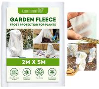 ASFASFq-Voile Hivernage - 2m x 5m Toile Hivernage Plante Exterieur - Protection Plante Exterieur Hiver, Les Fleurs et Les Légumes du Froid, du Gel et du Vent (30 g/m²)