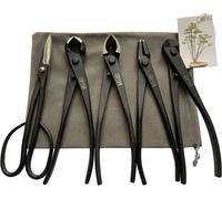 ASFASFq-vouiu Lot de 5 Outils pour bonsaï, Coupe-Bouton, Coupe-Fil, Pince Jin, Ciseaux à bonsaï