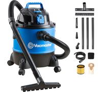 ASFASFq-VQ1220PFC-03, Eau et Poussière Aspirateur Industriel Puissant, 1250W 20L, 1250 W, 20 liters, 89 décibeles, Bleu
