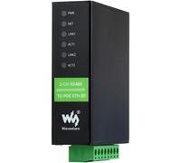 ASFASFq-Waveshare 2-Ch RS485 to POE Ethernet Serial Server, 2-Channel RS485 Independent Operation, 2X POE Ethernet Port, Rail-Mount Industrial Isolated Serial Module, Bidirectional Transparent Transm