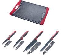 Asfasfq-Westmark Set De Découpe/Couteaux 5 Pièces, 1 Grande Planche À Découper Et 4 Couteaux, Pp/Tpe/ Acier Inoxydable, Rouge/Anthracite, 145222e6