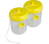 ASFASFq-Windhager Pièges à Guêpes & à Mouches Duo, Piège à frelons à Suspendre, transparent, Maximum 200 ml, 03115