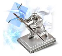 Asfasfq-Witcher Ouvre-Lettre Avec Support De Chevalier Geralt De Riva En Acier, Porte-Stylo Chevalier En Résine, Épée Miniature