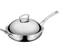Asfasfq-Wmf 0753516040 Wok Multiply Avec Couvercle En Métal, 32 Cm, En Acier Inoxydable, Argent, 36 X 60 X 21 Cm
