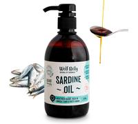 Asfasfq-Wolf Belly - Huile De Sardine Pour Chien Et Chat 100% Naturel (500 Ml) Omega 3,6,9 Et Vitamine E Peau Saine Et Pelage Brillant Articulations Fortes Système Immunitaire Sain - Fabriqué E