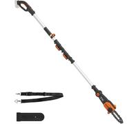 ASFASFq-WORX Élagueuse Tronçonneuse sans Fil 20V WG349E.9, Guide de 20 cm, manche Télescopiqueavec hauteur de Coupe jusqu'à 3,6m, avec harnais et gaine de Lame, livrée sans Batterie ni Chargeur
