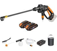 ASFASFq-WORX Hydroshot WG620E.4 Nettoyeur Haute Pression sans Fil 18V Pistolet Nettoyage Voiture Arrosage Système Auto-amorçante Powershare avec Buse de Pulvérisation Lance Longue Tuyau de 6 m 120L/h