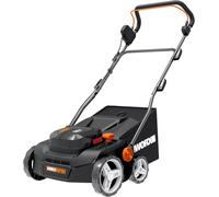 ASFASFq-WORX Scarificateur et aérateur sans Fil 40V WG855E.9, Jusqu'à 400m² sur Une Charge, diamètre de 36cm, Sac de 40L, Rouleau d'aération, Rouleau de Scarification, Livré sans Batterie ni Chargeur
