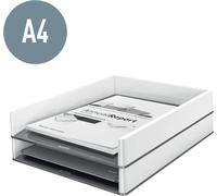 Asfasfq-Wow 53611026 Lot De 4 Corbeilles À Courrier A4 Blanc/Rouge