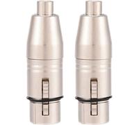 ASFASFq-XLR 3 Broches Femelle à ¿Compatible avec¿ Femelle Connecteur Audio Microphone Micro Connecteur Changeur Adaptateur 2 Pcs
