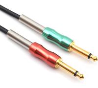 ASFASFq-XLR Femelle vers 6.35mm 1/4 pouce Audio Y Splitter Cable, Double 1/4"" Mâle vers XLR 3 Broches Microphone Audio Cable (3m/10FT)