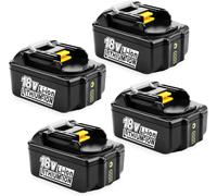 ASFASFq-XNJTG Lot de 4 Batteries de Rechange pour Batteries Makita 18 V 5,0 Ah Li-ION pour Makita BL1860B BL1860 BL1850 BL1850B BL1840B BL1840 BL1830B LXT-400 194204-5 194205-3 194309-309-19-309-309