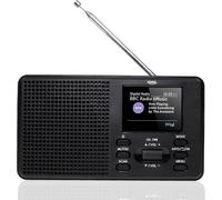 ASFASFq-XORO Dab 142 - Radio numérique Portable, réception FM et Dab+, mémoire des Stations, Fonction RDS, réveil, Bluetooth, Batterie et Secteur, antenne télescopique