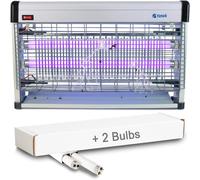 ASFASFq-Yatek Destructeur d¿Insectes électrique pour l'intérieur, avec transformateur magnétique assurant Une Plus Longue durée de Vie, Couvre 100m2 avec Une Puissance de 20w (2x10w), 2 Tubes de 10w