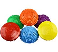 Asfasfq-Yoga Half Ball, Balance Pods Fitness Machine Exercice; Tremplins À Bille D'équilibre; Planche D'équilibre Avec Pompe Incluse