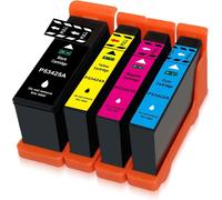 ASFASFq-Yongairuink Compatible Primera 53422 53423 53424 53425 Cartouche d'encre pour Primera LX900 LX 900 LX900E LX 900E Imprimante 4 pcs (Noir Cyan Magenta Jaune)