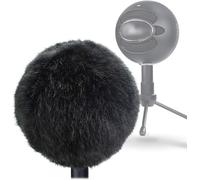 ASFASFq-YOUSHARES Blue Snowball Microphone Windscreen Foam Mic Cover Pop Filter Windshield - Bonnette Pare-Brise Mic pour Microphone Pare-Vent Mic Filtre Pop (Noir)
