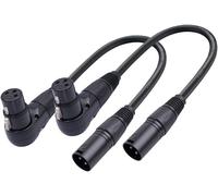 ASFASFq-Yuemsh Audio 3 Broches XLR À Angle Droit Femelle, Microphone XLR Droit à 90 Degrés