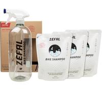 Asfasfq-Zefal Bike Shampoo - Nettoyant Velo D'origine Naturelle - Produit Nettoyage Velo Ecocert - Bouteille Pulverisateur 1 L Avec 3 Recharges De 300 Ml - Kit Nettoyage Velo 30 Lavages - Fabriqué En