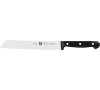 Asfasfq-Zwilling Couteau À Pain, Longueur De Lame : 20 Cm, Lame Dentelée, Acier Inoxydable Spécial/Manche Plastique, Twin Chef 2, Noir