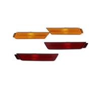 ASFDSG Feu de Position Pour Chevy Pour Camaro 2010-2015 Fumé Ambre Rouge Clair Lentille Voiture Avant Arrière Pare-chocs Côté Marqueur Lumière Boîtiers Feux de Position(4pcs Front Rear c)