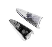 ASFDSG Indicateur Boîtier Clignotant Rétroviseur Latéral Sans Ampoule Pour Ford Pour Expedition 2003-2006(Chrome Silver Lens)