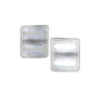 ASFDSG Indicateur Feux Position LED Fumés Rétroviseurs Latéraux Camion Pour Ford Pour F-550 2008-2016 Lentille Ambre(Clear Lens White)