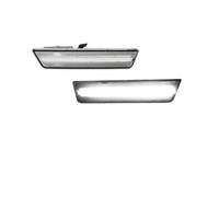 ASFDSG Indicateur Pour Dodge Pour Charger 2011-2014 Feux Position Latéraux À Lentille LED Double Rangée Réflecteurs Avant Et Arrière Clignotants(2xFront White Clear)