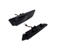 ASFDSG Indicateur Pour Infiniti Pour V35 2003 2004 2005 2006 2007 LED Ambre Pare-chocs Feux Position Latéraux Coupé Clignotant(Smoked Lens)