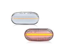 ASFDSG Indicateur Pour VW Pour Bora Pour MK4 1999 2000 2001 2002 2003 2004 LED Dynamique Feu Position Latéral Clignotant Indicateur(Clean NO Dynamic)