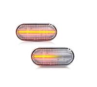 ASFDSG Indicateur Pour VW Pour Vento 1995-1998 Clignotant Latéral Dynamique Clignotant Séquentiel(Clear Lens Dynamic)