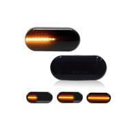 ASFDSG Indicateur Pour VW Pour Vento 1995-1998 Clignotant Latéral Dynamique Clignotant Séquentiel(Smoked Lens Dynamic)