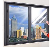 Asfgchh Film de fenêtre unidirectionnel pour fenêtre en Verre, Film réfléchissant la Chaleur, Miroir Anti-éblouissement, contrôle Transparent, Teinte, bloqueur de Soleil, Maison, Bureau (Couleur :