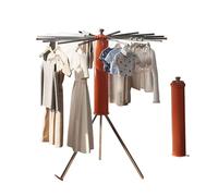 Asfgchh Séchoir à Linge Pliable à 18 pôles, Pliable et Peu encombrant (Couleur : C)