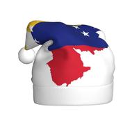 ASFgda Chapeau de Père Noël avec drapeau du Venezuela pour adultes, chapeau de Noël classique unisexe pour fête du Nouvel An