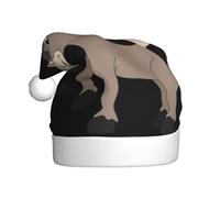 ASFgda Chapeau de Père Noël imprimé âne de dessin animé pour adultes, chapeau de Noël unisexe classique pour fête du Nouvel An