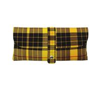 ASFgda Étui à lunettes portable en cuir jaune gris noir imprimé à carreaux pour lunettes de soleil, étui à lunettes léger pour homme et femme