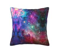 ASFgda Housses de coussin décoratives imprimées galaxies colorées, fermeture éclair invisible, douces pour décoration de maison, canapé, chambre à coucher (45,7 x 45,7 cm)