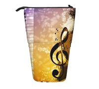 ASFgda Jolie trousse télescopique avec piano, violon, notes de musique, pour l'école, le bureau