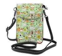 ASFgda Petit sac à bandoulière imprimé cochon d'Inde pour femme avec fente pour carte de crédit