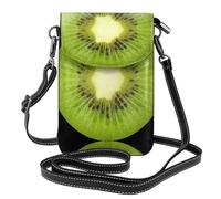 ASFgda Petit sac à bandoulière imprimé Kiwi Slice pour femme avec fente pour carte de crédit