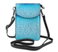 ASFgda Petit sac à bandoulière pour femme avec fente pour carte de crédit Motif paysage sous-marin