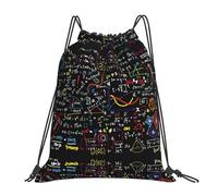 ASFgda Sac à dos avec cordon de serrage imprimé formule mathématique, sac de rangement pour gym, voyage, yoga, plage, sac à dos pour homme et femme